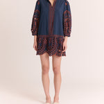 Porter Mini Dress-Midnight Blue