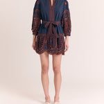 Porter Mini Dress-Midnight Blue