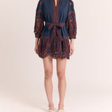 Porter Mini Dress-Midnight Blue