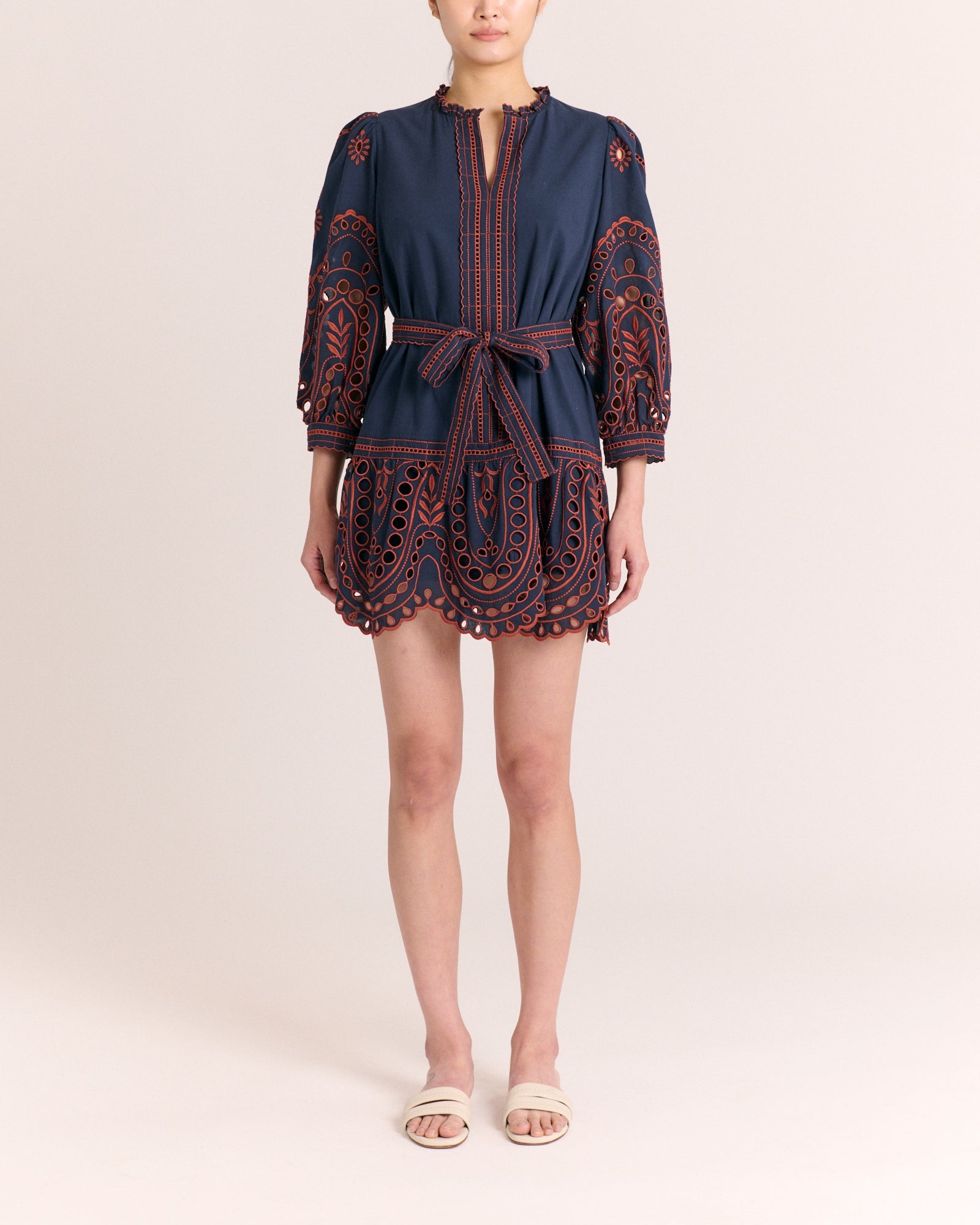 Porter Mini Dress-Midnight Blue