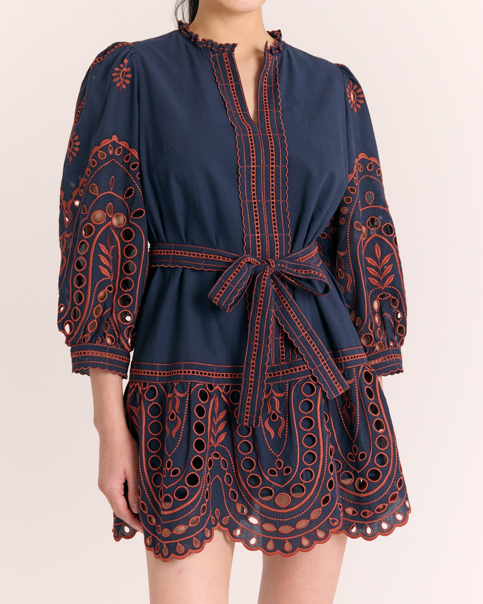 Porter Mini Dress-Midnight Blue