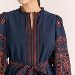 Porter Mini Dress-Midnight Blue