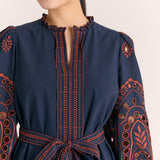 Porter Mini Dress-Midnight Blue