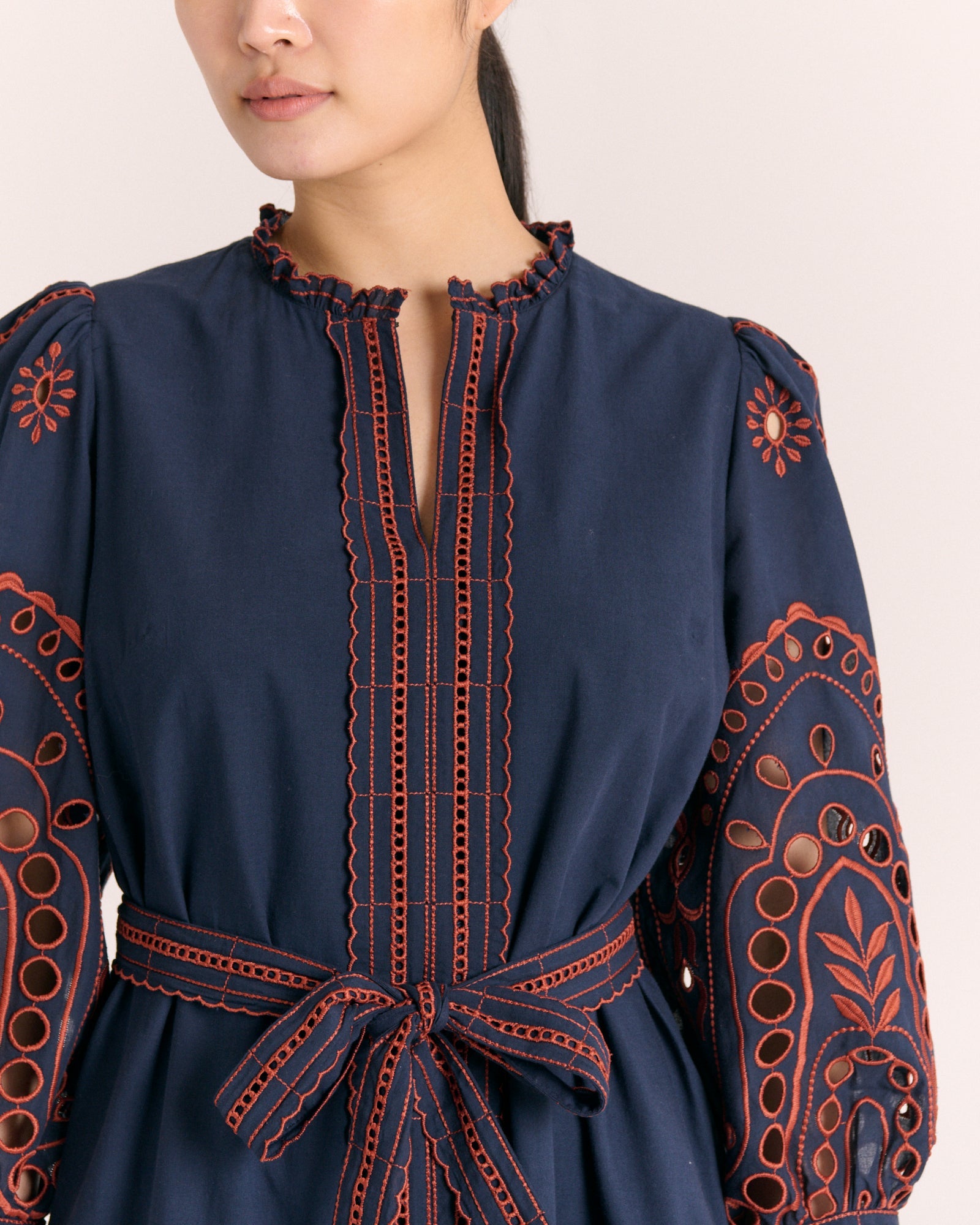 Porter Mini Dress-Midnight Blue