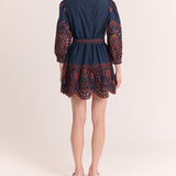 Porter Mini Dress-Midnight Blue
