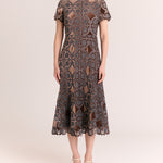 Waverly Midi Dress-Mocha