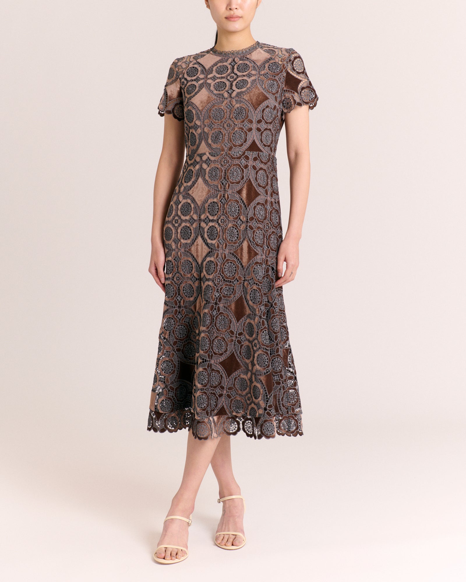 Waverly Midi Dress-Mocha