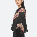 PERSEPHONE PRINT L/SLV TOP (D2)
