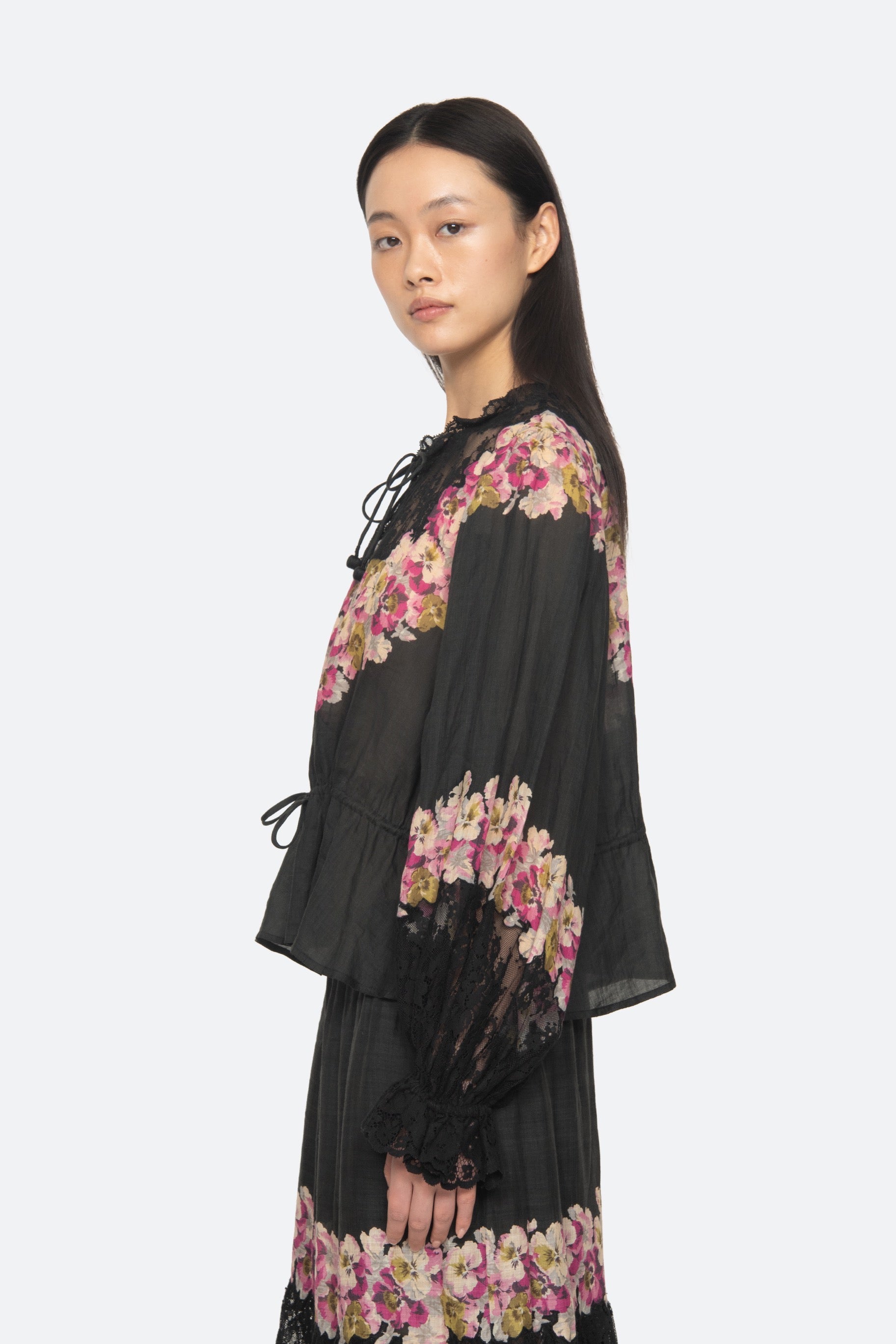 PERSEPHONE PRINT L/SLV TOP (D2)