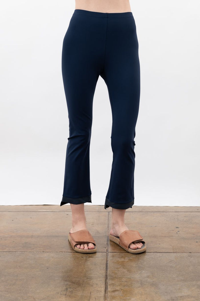 Olga Cropped Flare Leggings Indigo