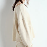 Itonay Sweatshirt Melange Ecru