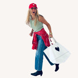 Imperfect Heart Tote Bag Natural