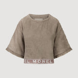 Ivy Cotton Terry Top Mocca