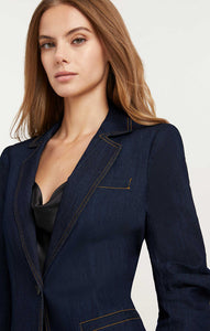 Khloe Indigo Denim Blazer