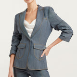 Louisa Blazer Light Indigo Denim