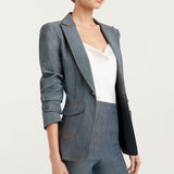 Louisa Blazer Light Indigo Denim