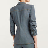 Louisa Blazer Light Indigo Denim