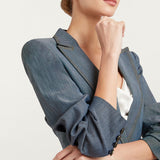 Louisa Blazer Light Indigo Denim