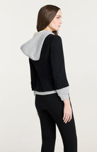 Zip Up Le Petite Khloe Blazer Black/Heather Grey