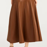 Veena Skirt Dark Sepia