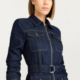 Fauna Dress Indigo Denim