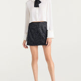 Zaida Top Ivory/Black