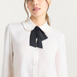 Zaida Top Ivory/Black