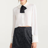 Zaida Top Ivory/Black