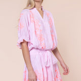 Petal Pink/Candy Blouson Dress