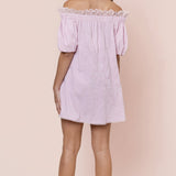 Ballet Pink Off Shoulder Dress