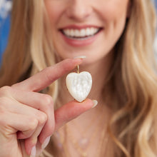 LOVE Carry Your Heart Pendant in Mother of Pearl