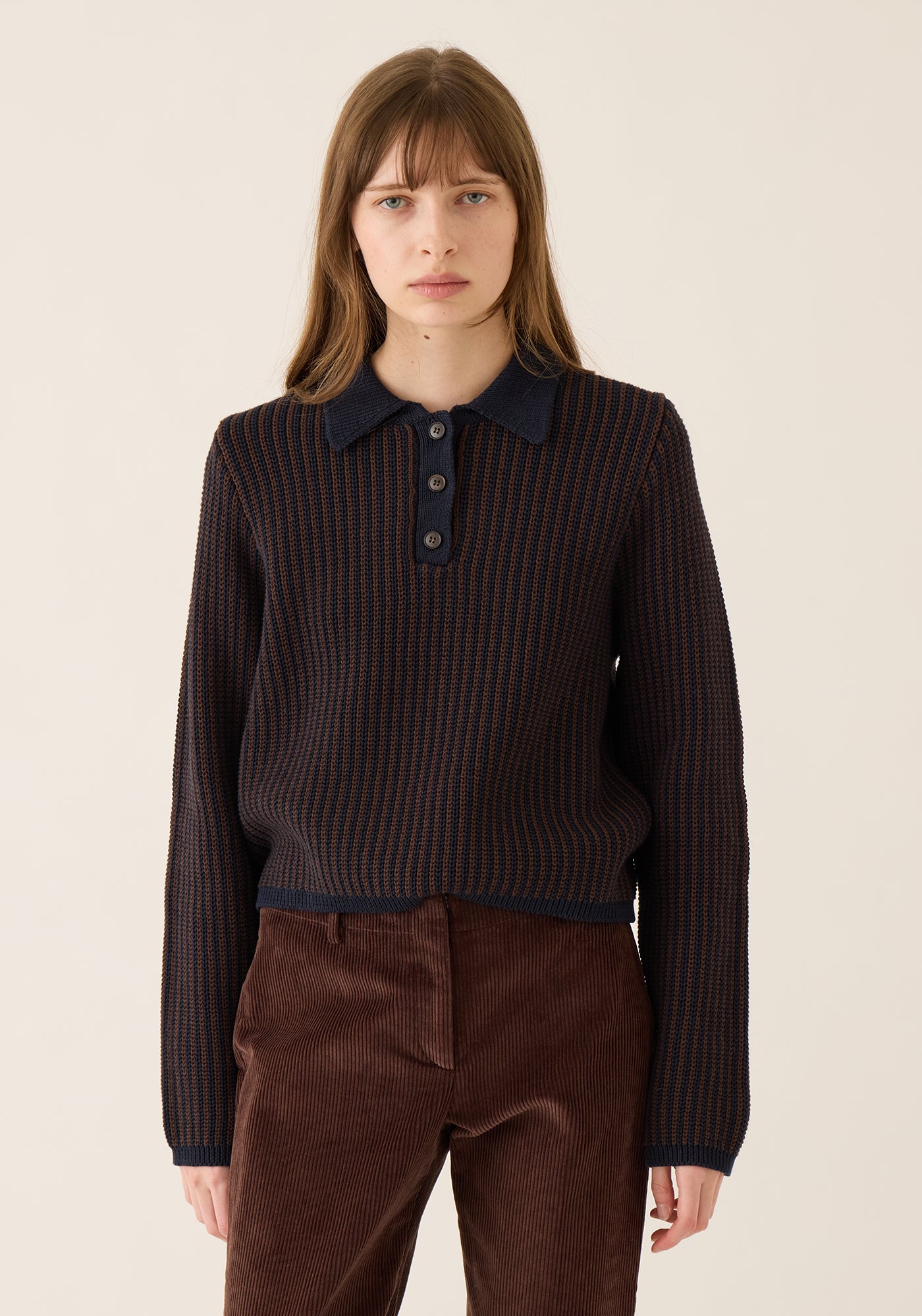 Kat Cotton Polo Sweater