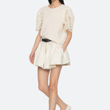 ALINA LACE COMBO SLV SWEATER (D2)