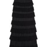The Winter Mesh Flounce Skirt Black