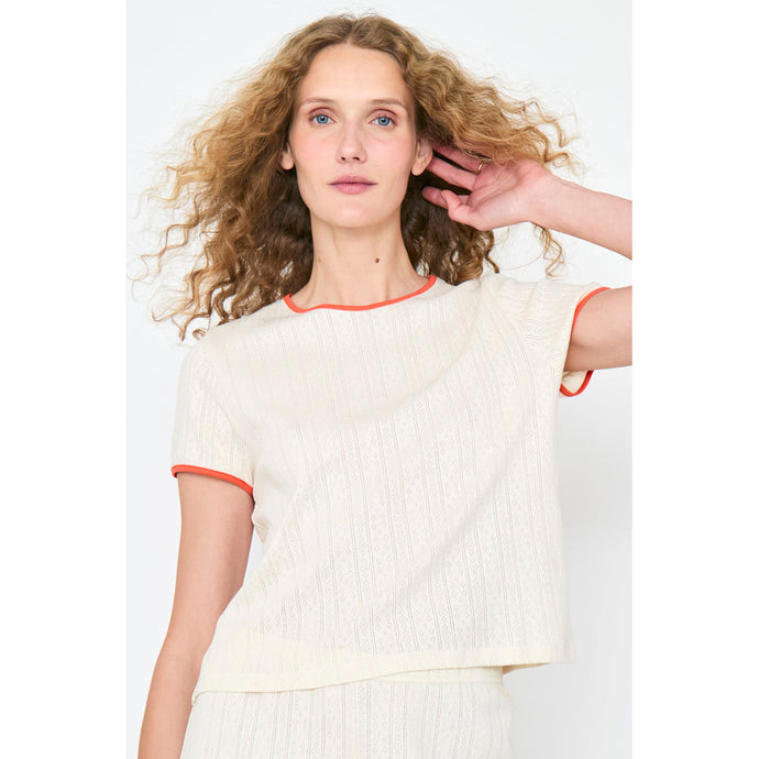 The Kara T-Shirt Cream