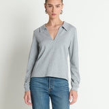 Kimberley Polo Tee Heather Grey