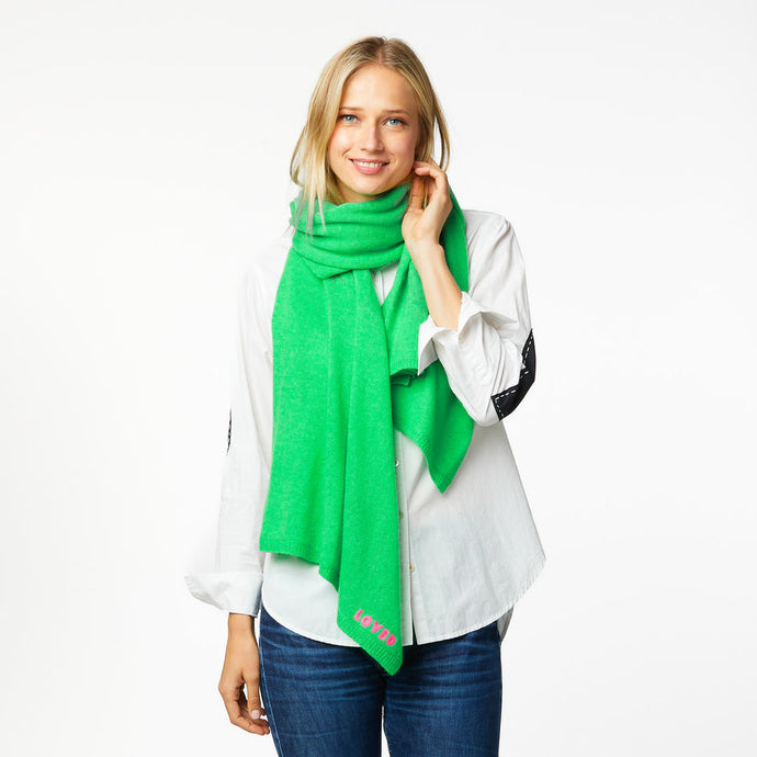 KR Cashmere Wrap Parrot Green