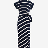 Kovi Dress Maritime Blue/Cream Wide Stripe