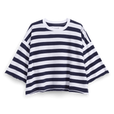 Presley Oversized Tee Nautical Stripe