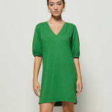 Lea Dress Green Lawn