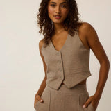 Ojai Vest Clay Heather