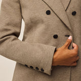 Ojai Double Breasted Blazer Clay Heather