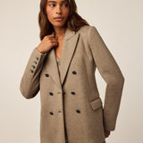 Ojai Double Breasted Blazer Clay Heather