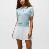 Bardot Cashmere Polo Sweater Mineral Mist