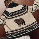 The Bear Lodge Cardigan Black