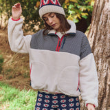 The Plush Terrain Half Zip Mini Frosted Daisy & Cream