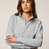 Ojai Full Zip Light Grey Heather front