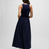 Ashe Dress Maltese Blue