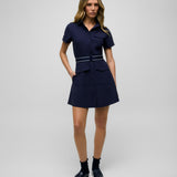 Phoenix Belted Shirt Dress Maltese Blue