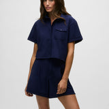Phoenix Short Sleeve Button Down Maltese Blue